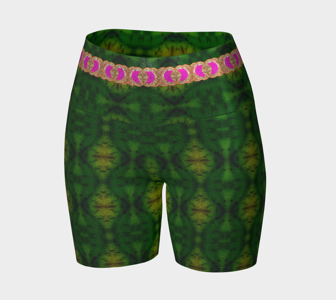 Glitter Yoga Shorts (Muliebris/Virilis)(Ouroboros Smith Butterfly) RJSTH@Fabric#7 RJSTHs2024 RJS