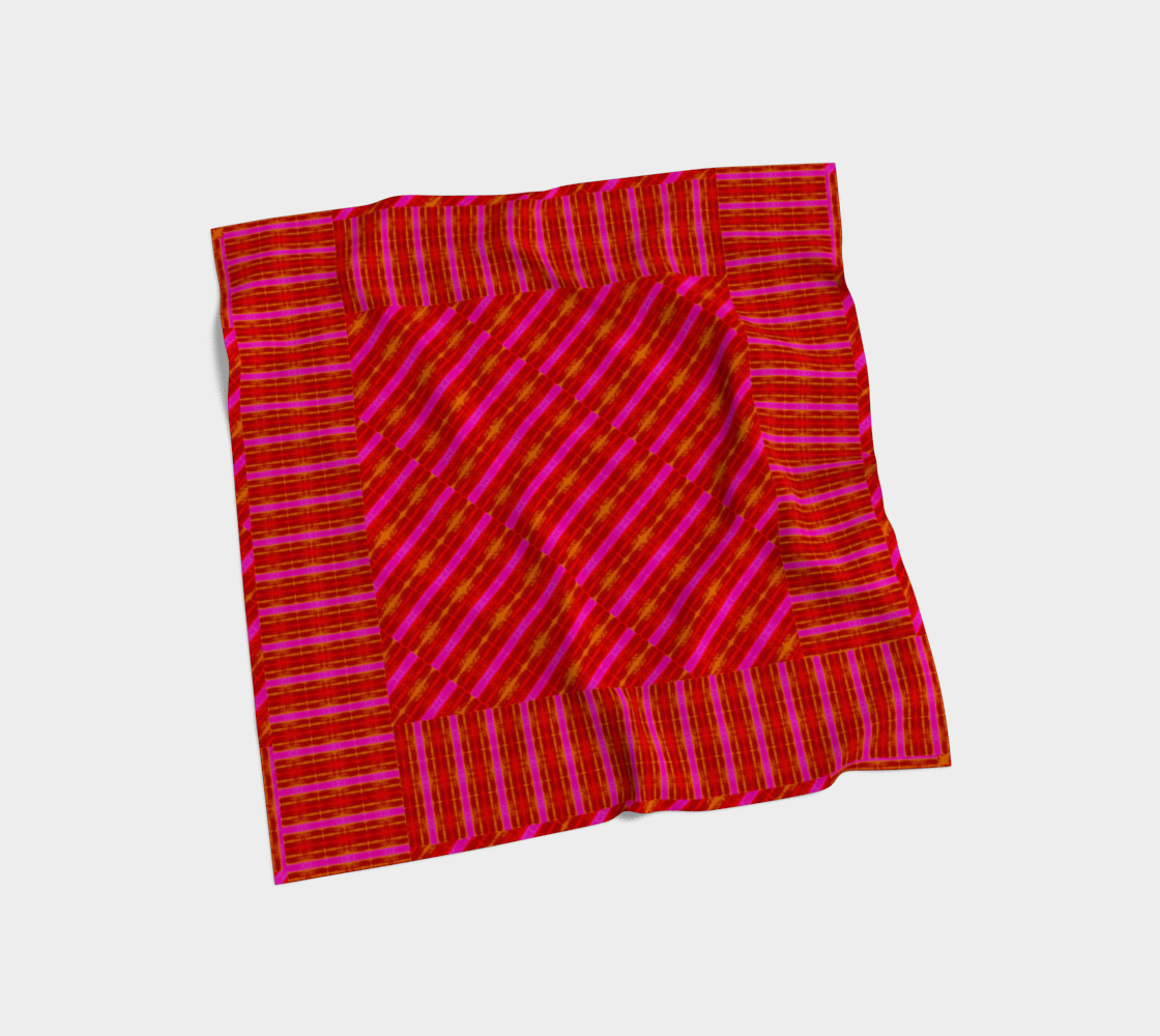 Silk Art Scarf (Vitta Serica Artis)(Rind Links Pink Logo) RJSTH@Fabric#7 RJSTHW2026 RJS