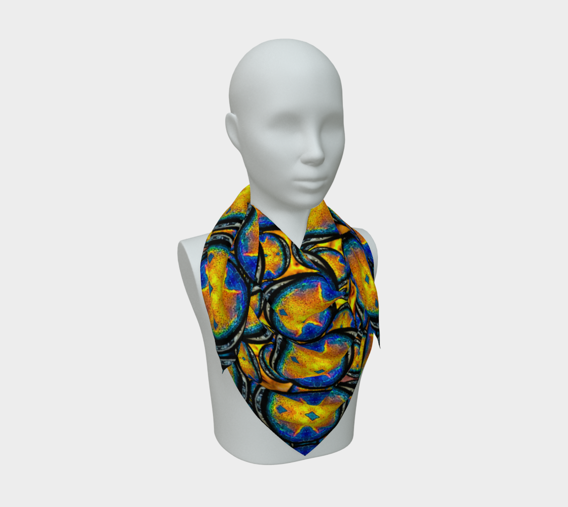 Silk Art Scarf (Vitta Serica Artis)(Opal Skies Cantus Primus) RJSTHW2026 RJS