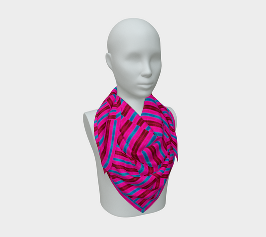 Silk Art Scarf (Vitta Serica Artis)(Rind Link Flip Blue Logo) RJSTH@Fabric#11 RJSTHW2026 RJS