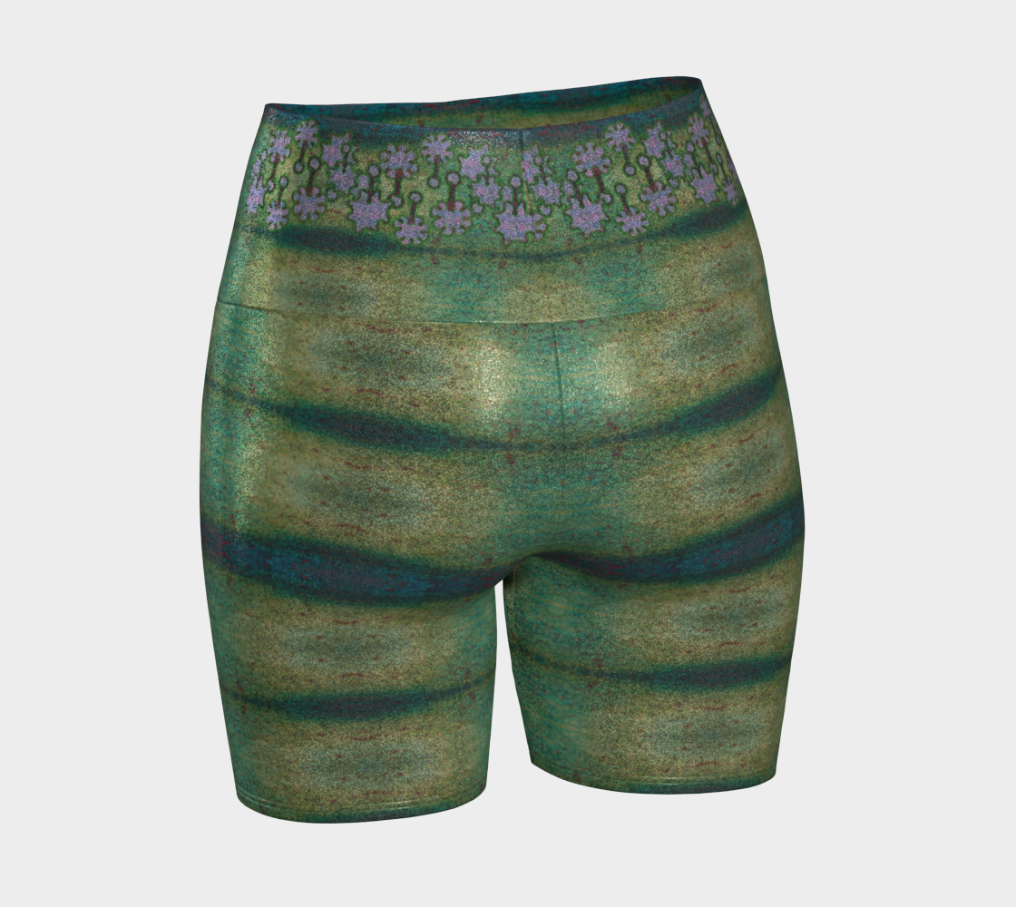 Glitter Yoga Shorts (Muliebris/Virilis)(Grail Night Flower) RJSTH@Fabric#4 RJSTHW2024 RJS