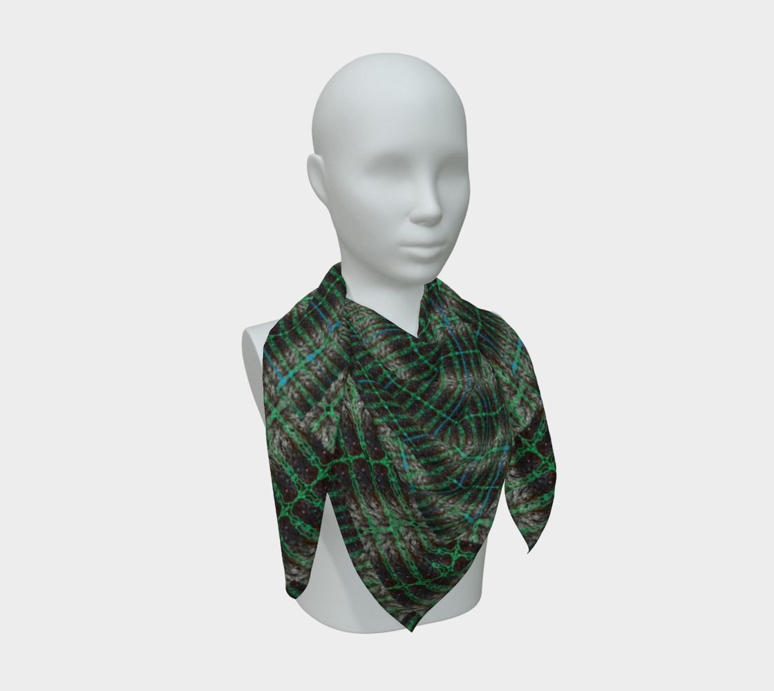 Silk Art Scarf (Vitta Serica Artis)(Rind#10 Tree Link Blue Logo) RJSTH@Fabric#10 RJSTHW2026 RJS