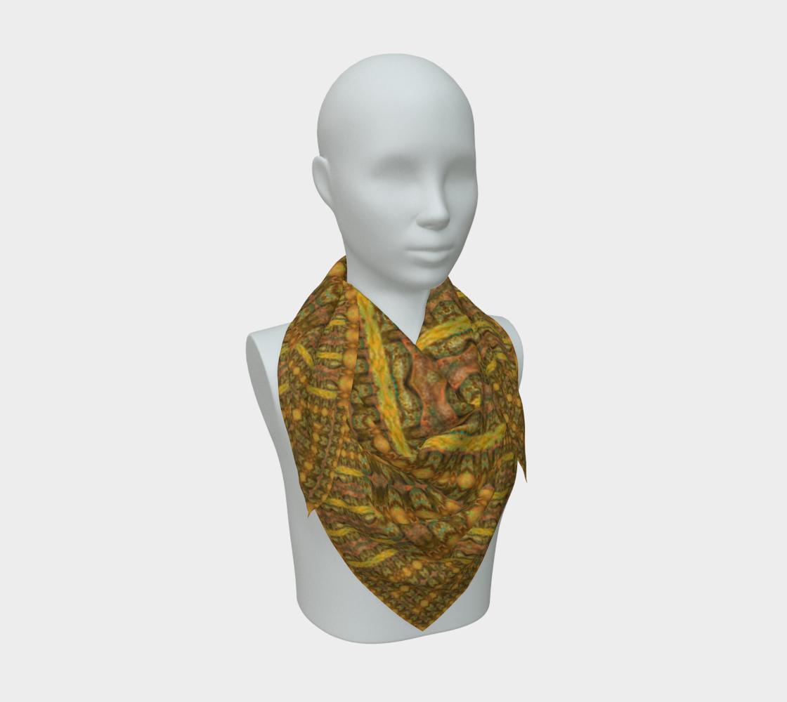 Silk Art Scarf (Vitta Serica Artis)(WindSong Flower Planck) RJSTH@Fabric#6 RJSTHS2026 RJS
