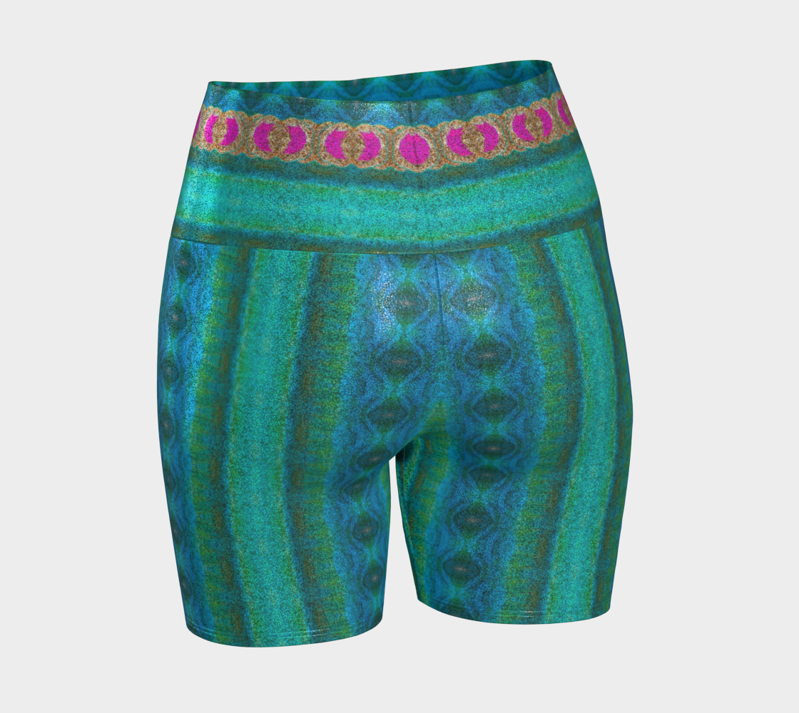 Glitter Yoga Shorts (Muliebris/Virilis)(Ouroboros Smith Butterfly) RJSTH@Fabric#8 RJSTHs2024 RJS