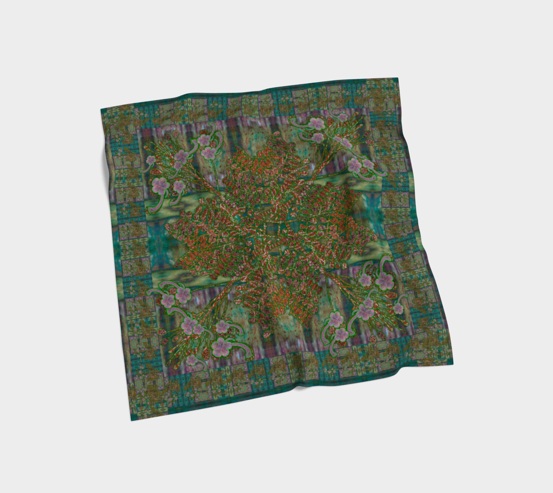 Silk Art Scarf (Vitta Serica Artis)(WindSong Flower) RJSTH@Fabric#4 RJSTHS2026 RJS