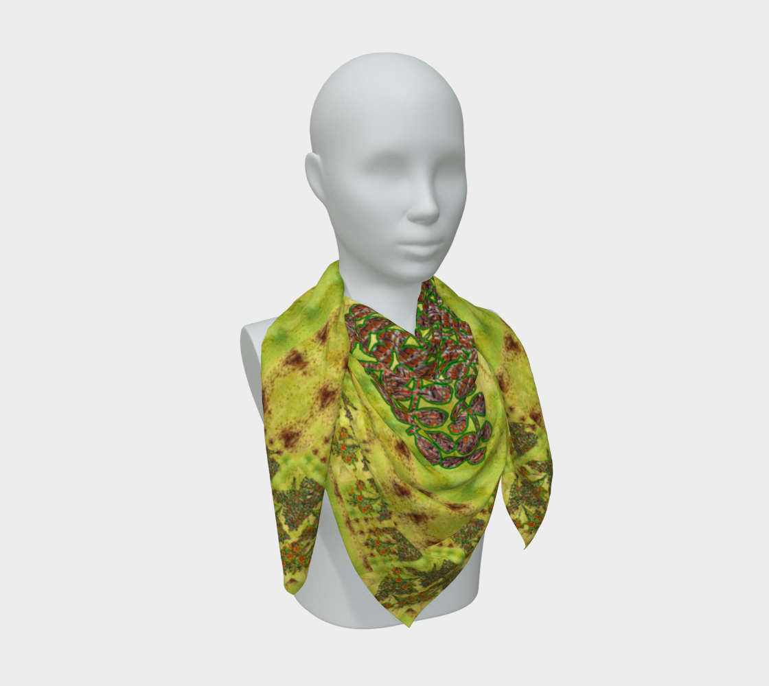 Silk Art Scarf (Vitta Serica Artis)(WindSong Flower) RJSTH@Fabric#2 RJSTHS2026 RJS