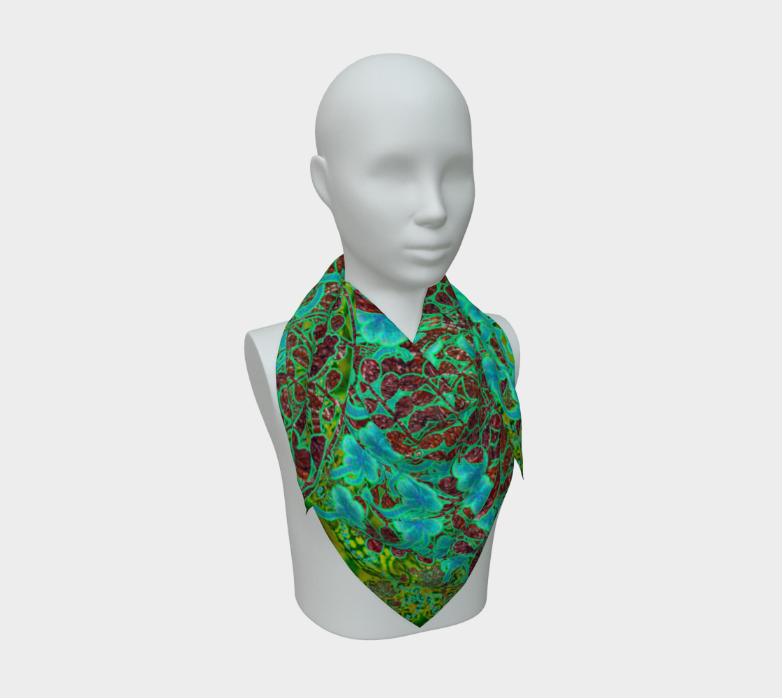 Silk Art Scarf (Vitta Serica Artis)(WindSong Flower) RJSTH@Fabric#10 RJSTHS2026 RJS