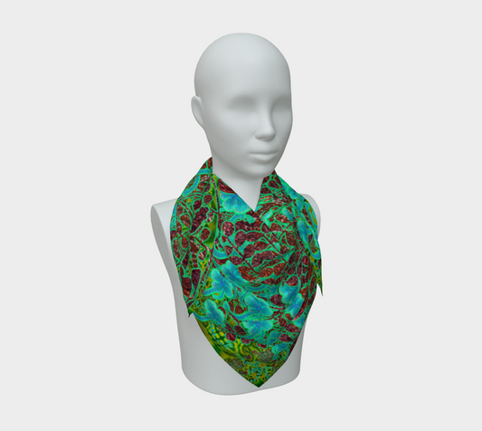 Silk Art Scarf (Vitta Serica Artis)(WindSong Flower) RJSTH@Fabric#10 RJSTHS2026 RJS