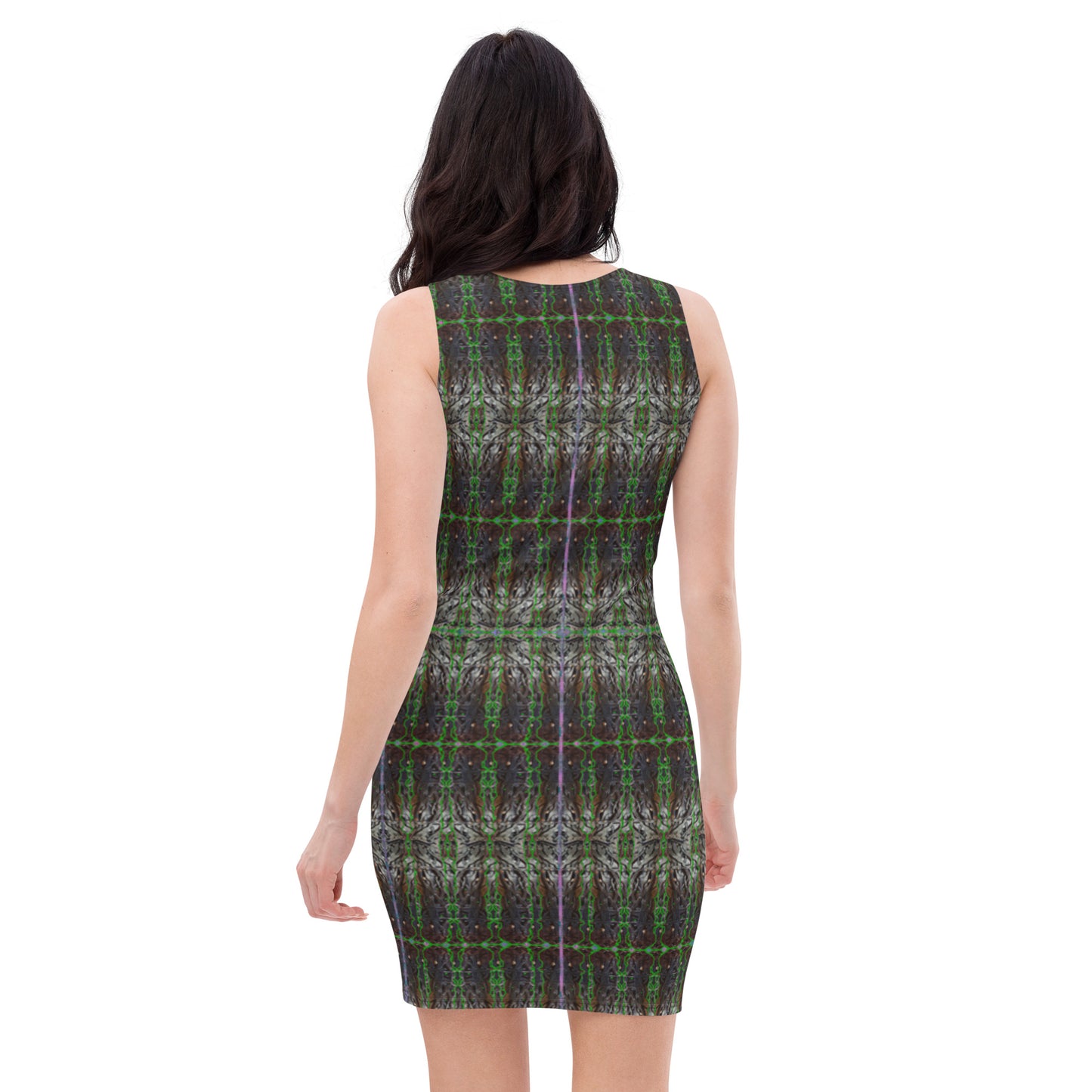 Fitted Sleeveless Bodycon Dress (Her/Muliebris)(Rind#5 Tree Link) RJSTH@Fabric#5 RJSTHW2021 RJS