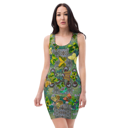 Fitted Sleeveless Dress (Her/They)(Butterfly Glade Shoal Solstice GNHV8.4) RJSTH@Fabric#4 RJSTHw2021 RJS