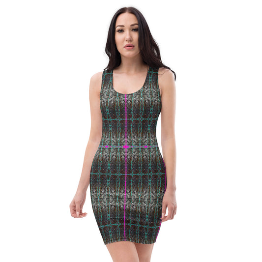 Fitted Sleeveless Bodycon Dress (Her/Muliebris)(Rind#8 Tree Link) RJSTH@Fabric#8 RJSTHW2021 RJS