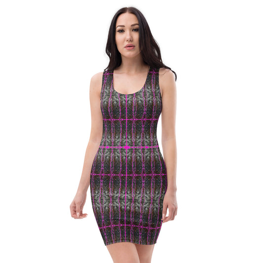 Fitted Sleeveless Bodycon Dress (Her/Muliebris)(Rind#9 Tree Link) RJSTH@Fabric#9 RJSTHW2021 RJS