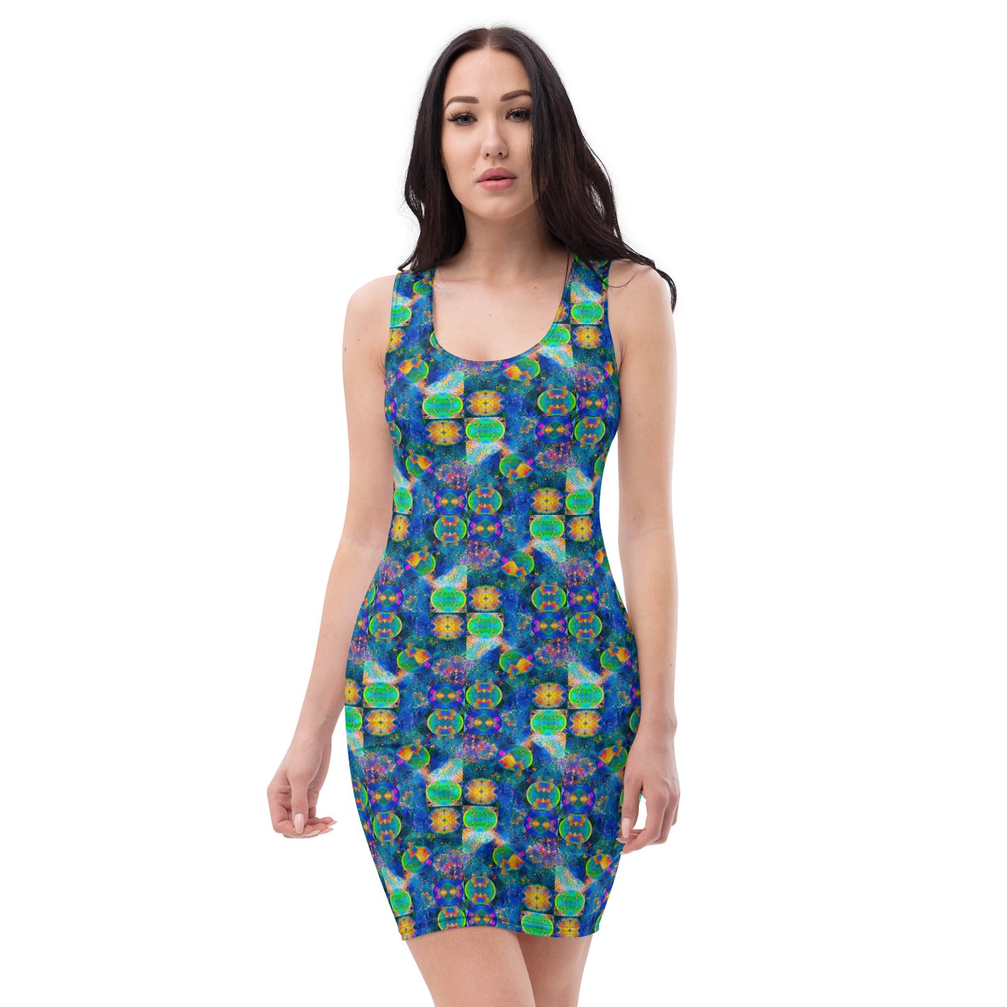 Fitted Sleeveless Bodycon Dress (Her/Muliebris))(Opal Skies Cantus Primus) RJSTHS2024 RJS