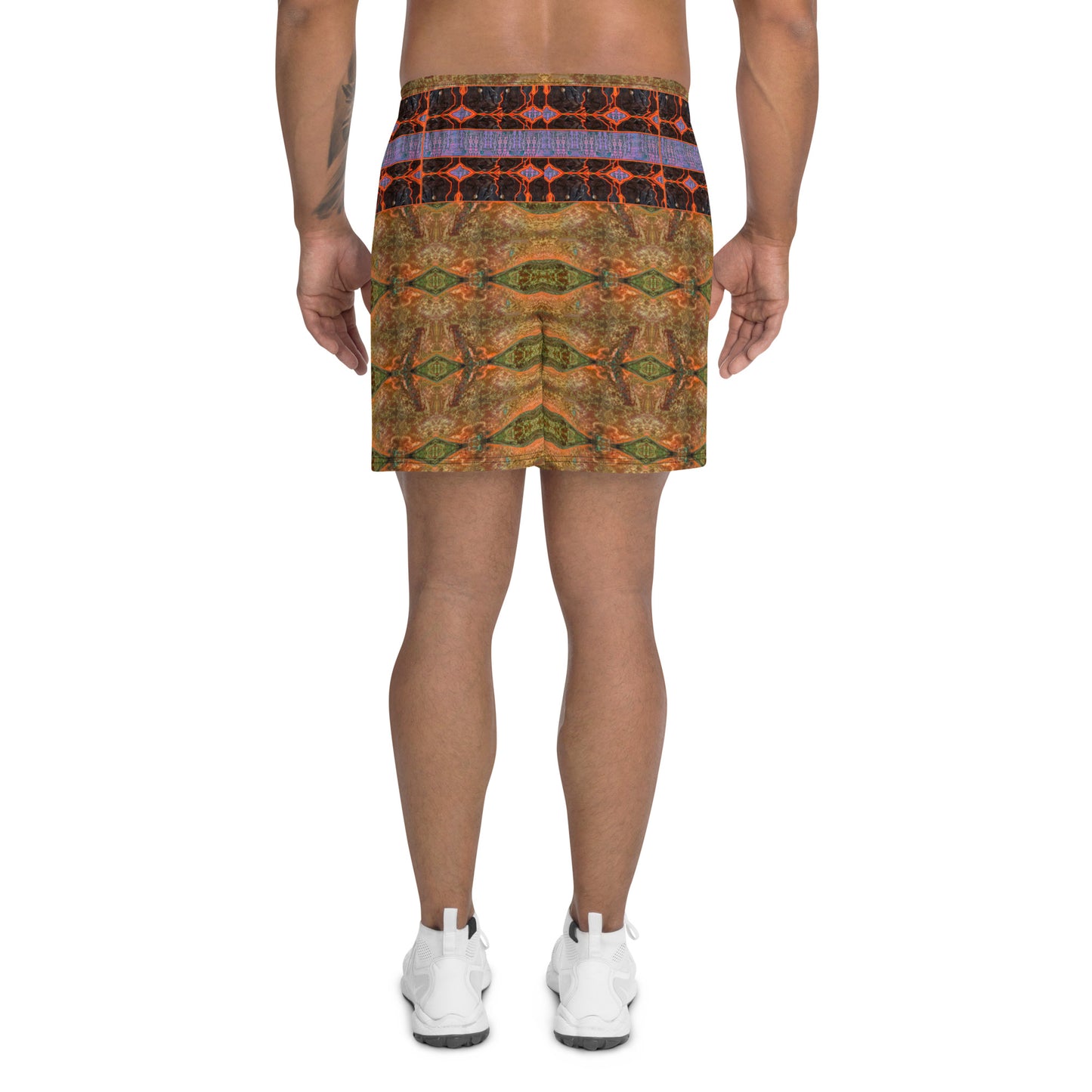 Athletic Long Shorts (His/They)(Tree Link Stripe) RJSTH@Fabric#6 RJSTHS2021 RJS