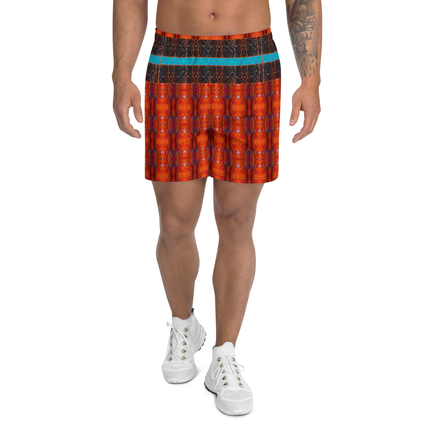 Athletic Long Shorts (His/They)(Tree Link Stripe) RJSTH@Fabric#12 RJSTHS2021 RJS