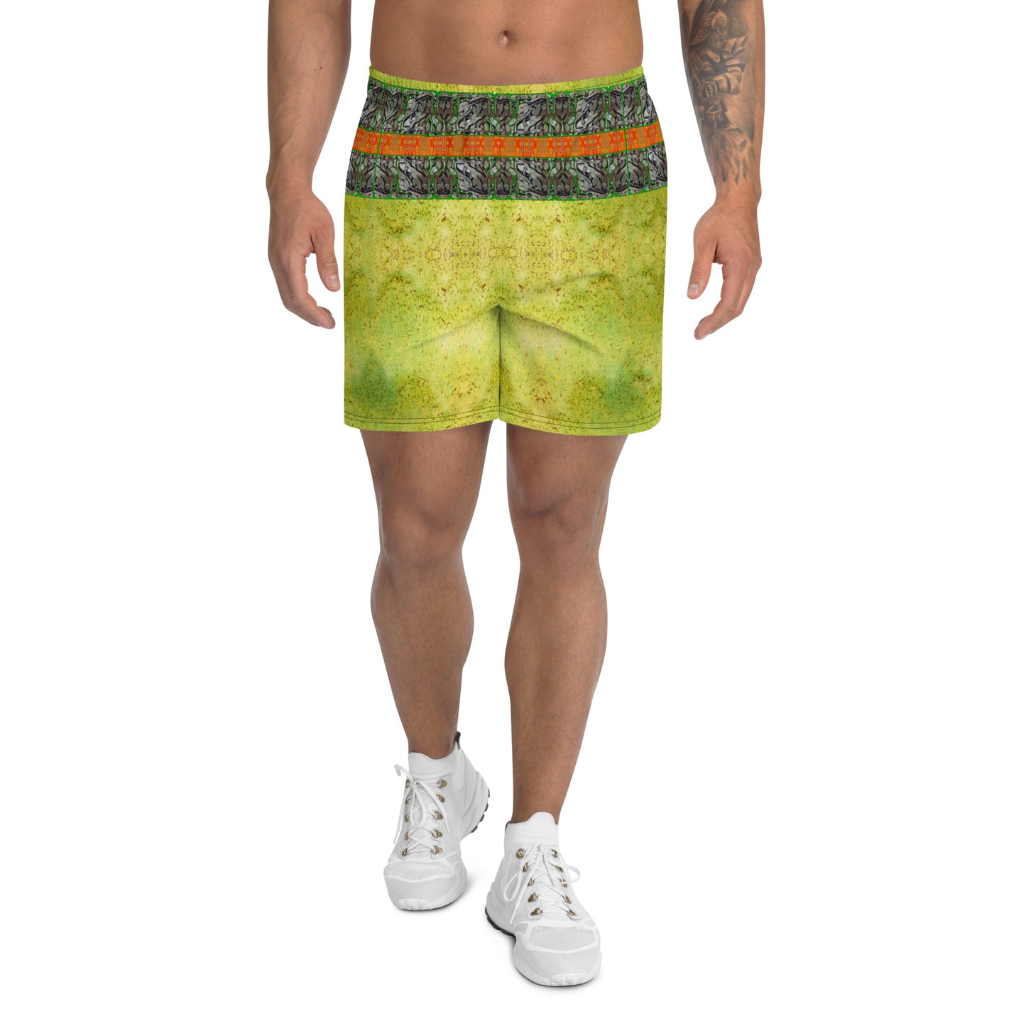 Athletic Long Shorts (His/Virilis)(Tree Link Stripe) RJSTH@Fabric#2 RJSTHS2021 RJS