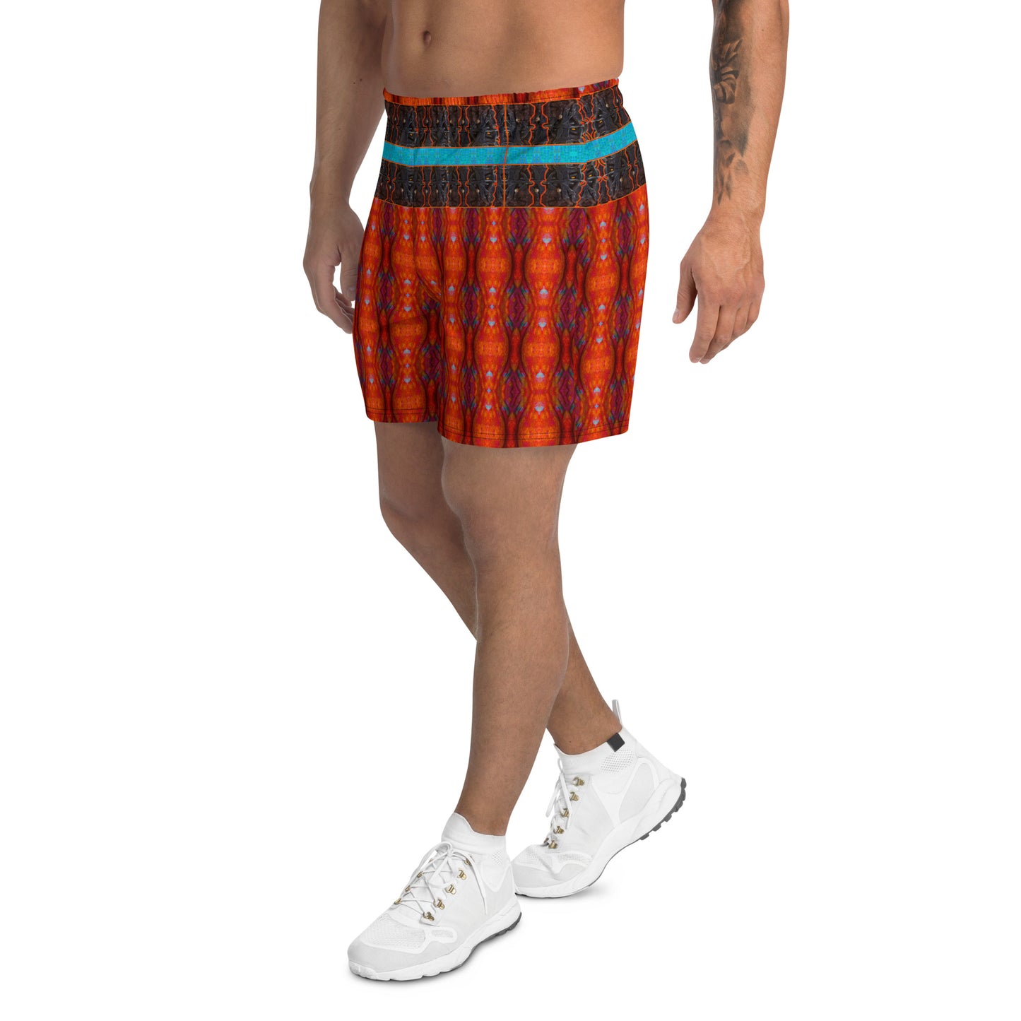 Athletic Long Shorts (His/They)(Tree Link Stripe) RJSTH@Fabric#12 RJSTHS2021 RJS
