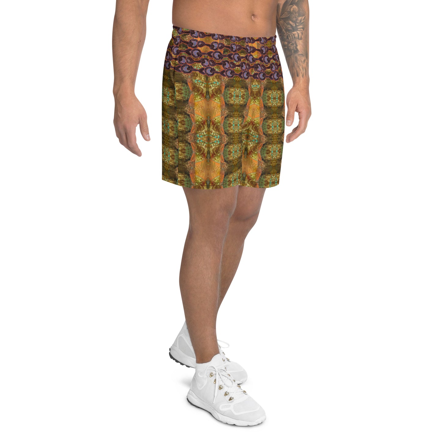 Athletic Long Shorts (His/They)(Grail Night Rose Purple Logo) RJSTH@Fabric#6 RJSTHS2021 RJS