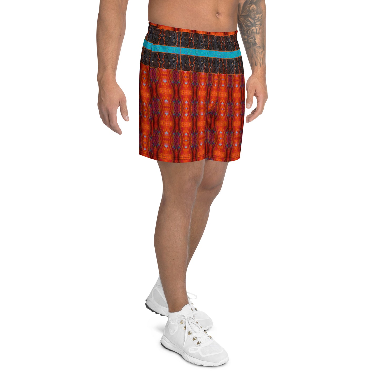 Athletic Long Shorts (His/Virilis)(Tree Link Stripe) RJSTH@Fabric#12 RJSTHS2021 RJS