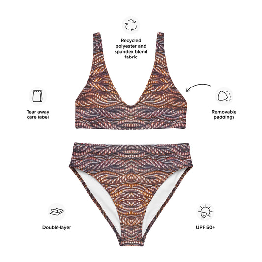 Bikini High-Waisted Recycled (Her/They) (Grail Hearth Core Copper Fabric) RJSTHw2023 RJS  