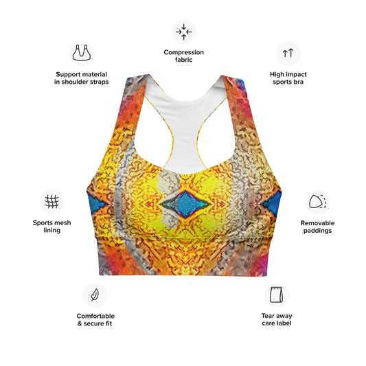 Longline Sports Bra (Her/Muliebris)(Opal Skies Cantus Primus) RJSTHs2024 RJS