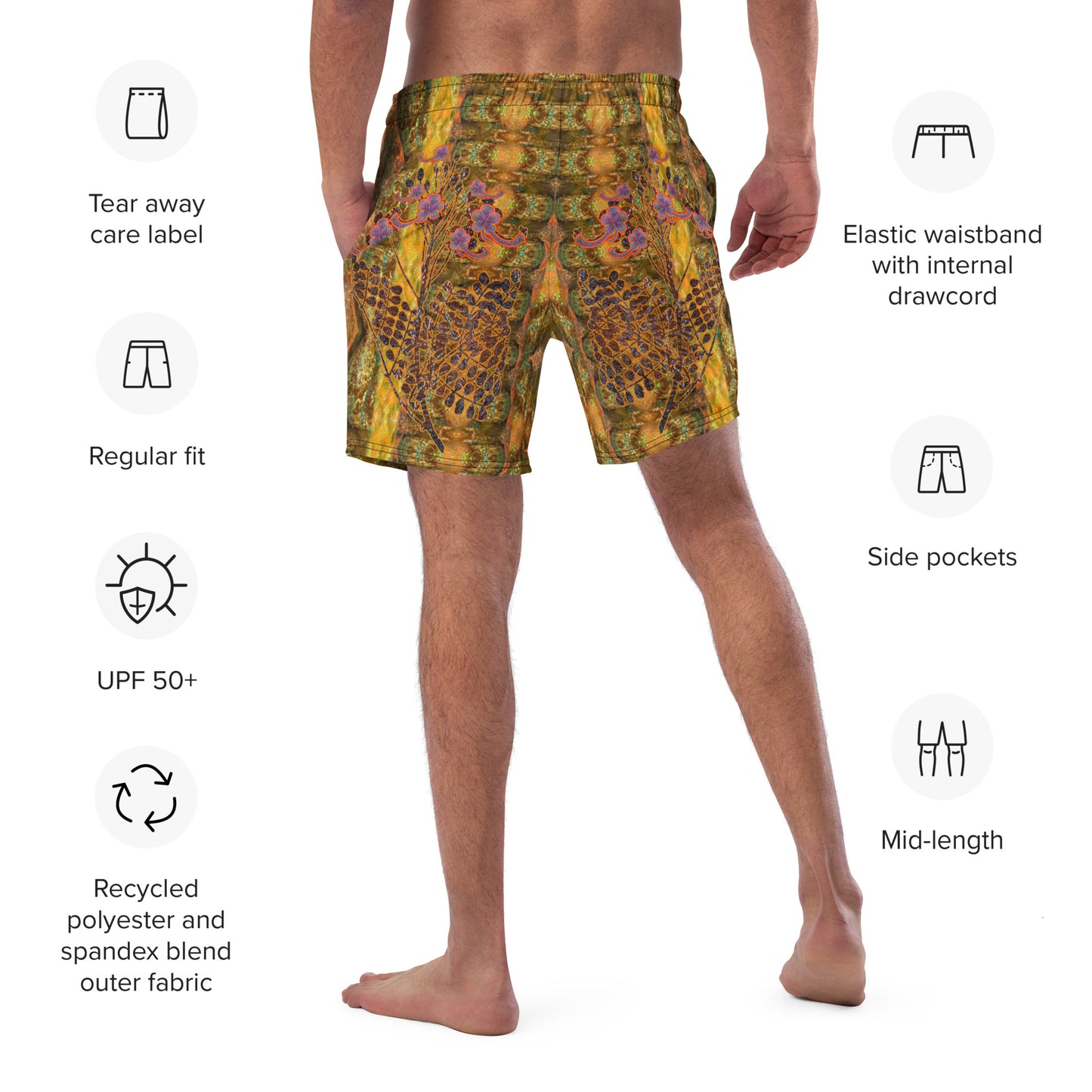 Swim Trunks (Virilis)(WindSong Flower) RJSTH@Fabric#6 RJSTHS2023 RJS