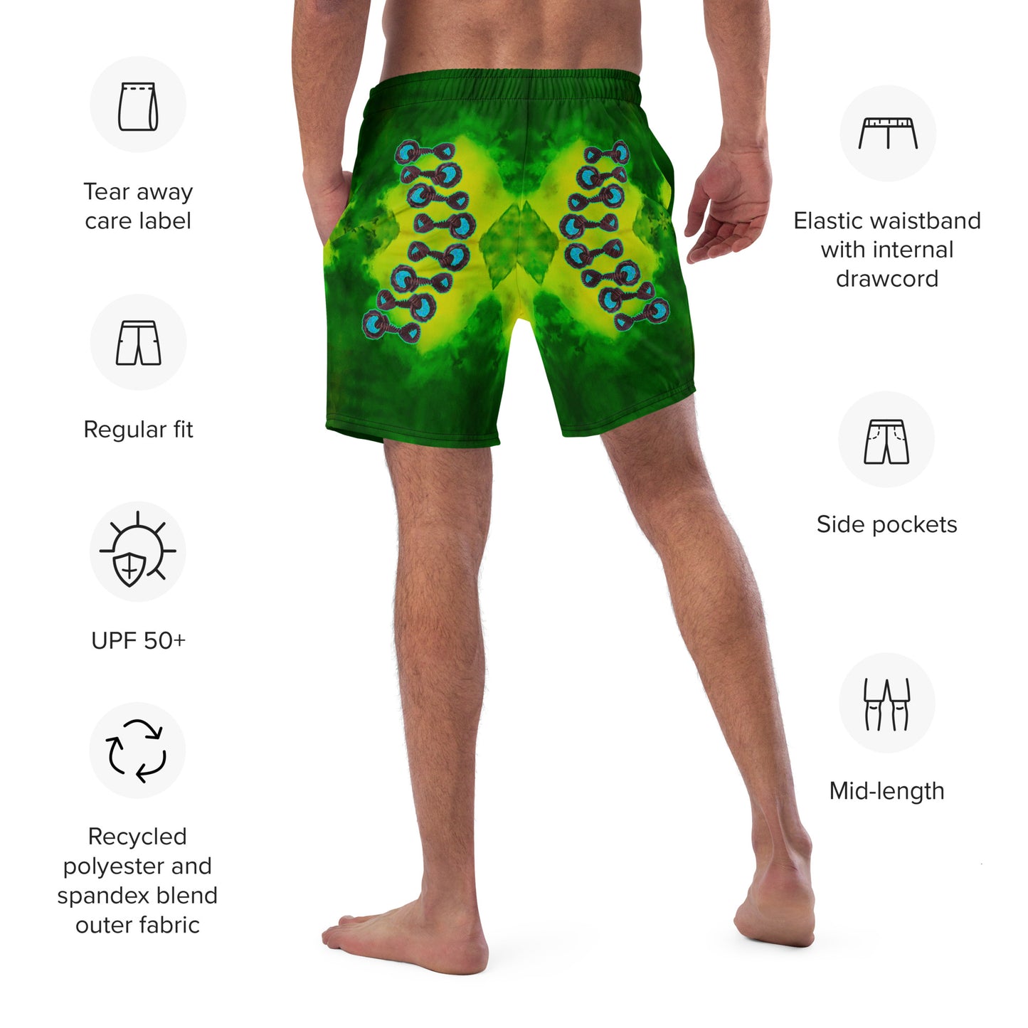 Swim Trunks (Virilis)(Grail Night Rose Blue Logo) RJSTH@Fabric#10 RJSTHS2023 RJS