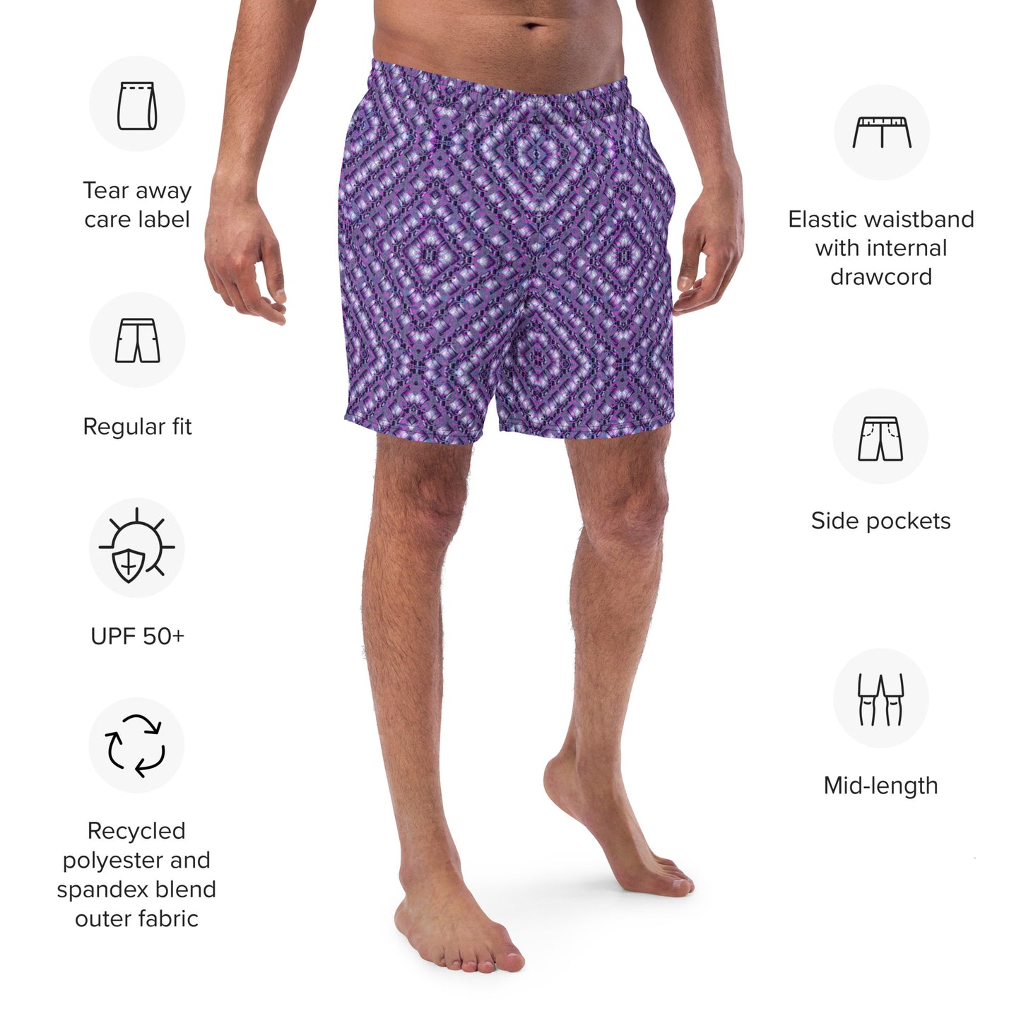 Swim Trunks (Virilis)(Sugar Stick Twirl {Elder Gift} Purple Logo@Alchemic) RJSTH@S2023 RJS