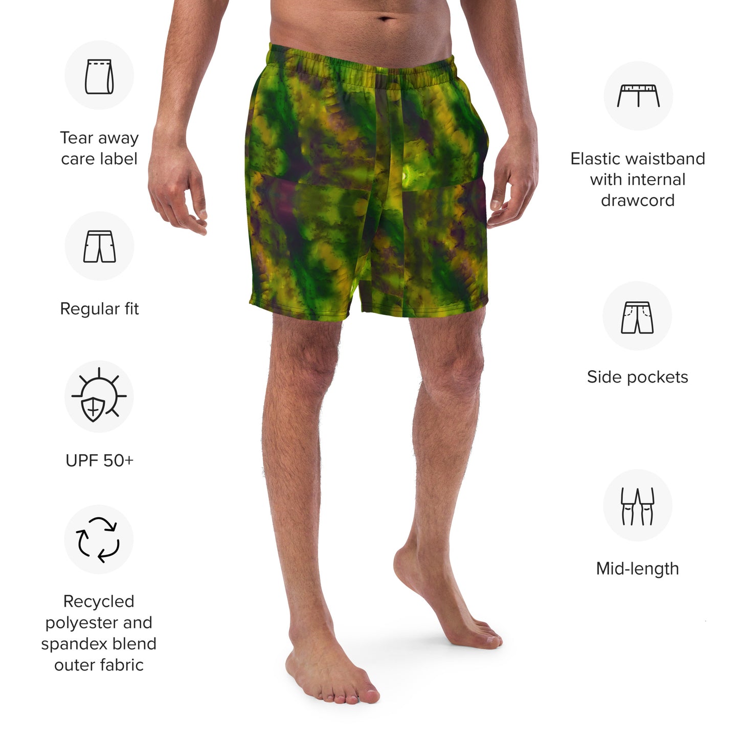 Swim Trunks (Virilis)(Purely Jade Light) RJSTHS2023 RJS