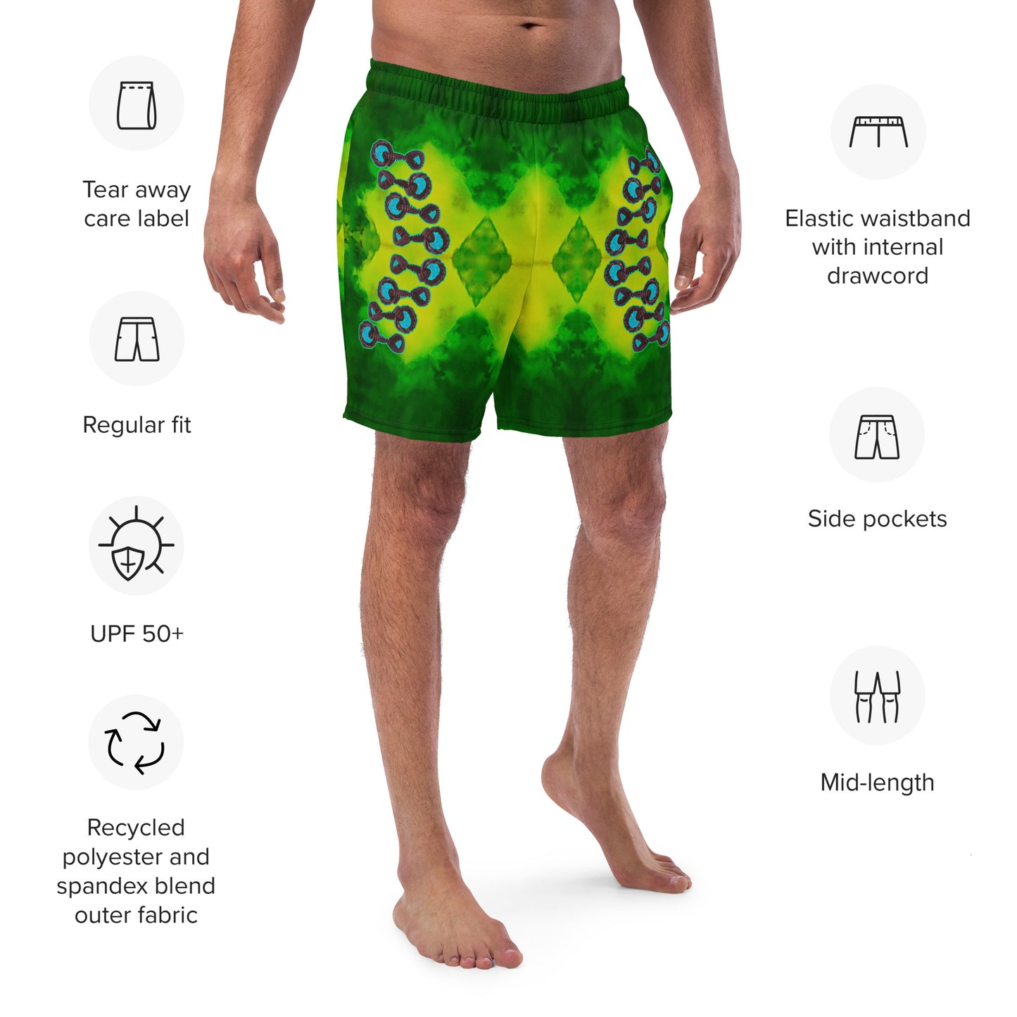 Swim Trunks (Virilis)(Grail Night Rose Blue Logo) RJSTH@Fabric#10 RJSTHS2023 RJS