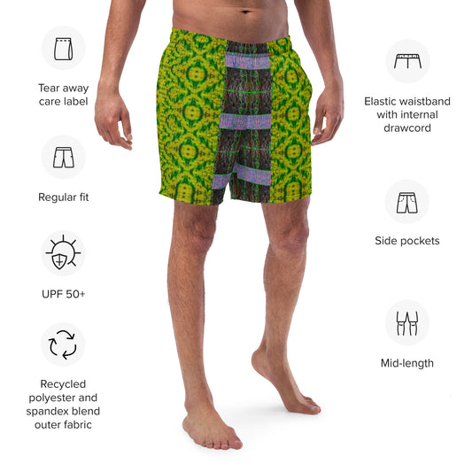 Swim Trunks (His/They)(Tree Link Stripe Pink Logo) RJSTH@Fabric#5 RJSTHS2023 RJS