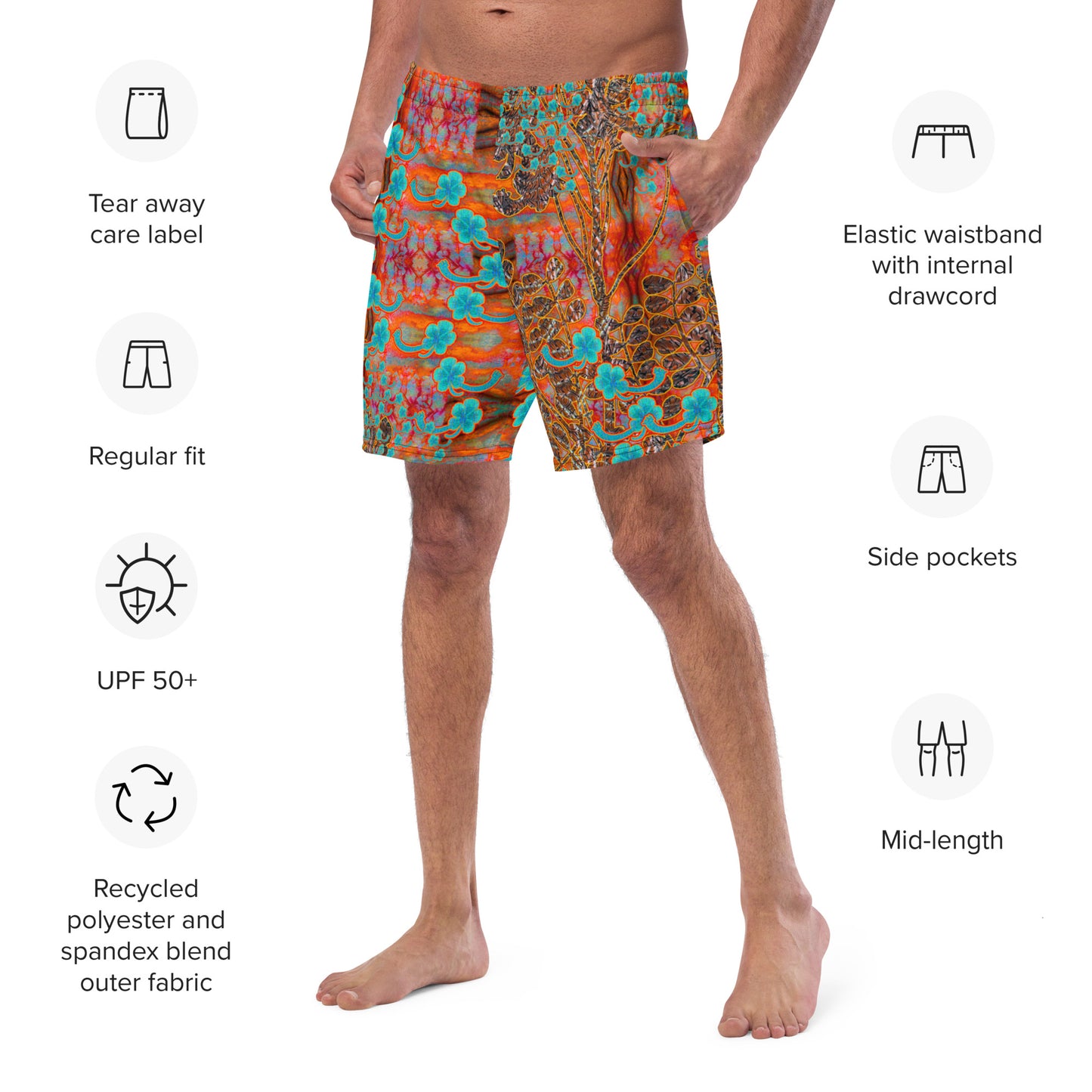 Swim Trunks (Virilis)(WindSong Flower) RJSTH@Fabric#12 RJSTHS2023 RJS