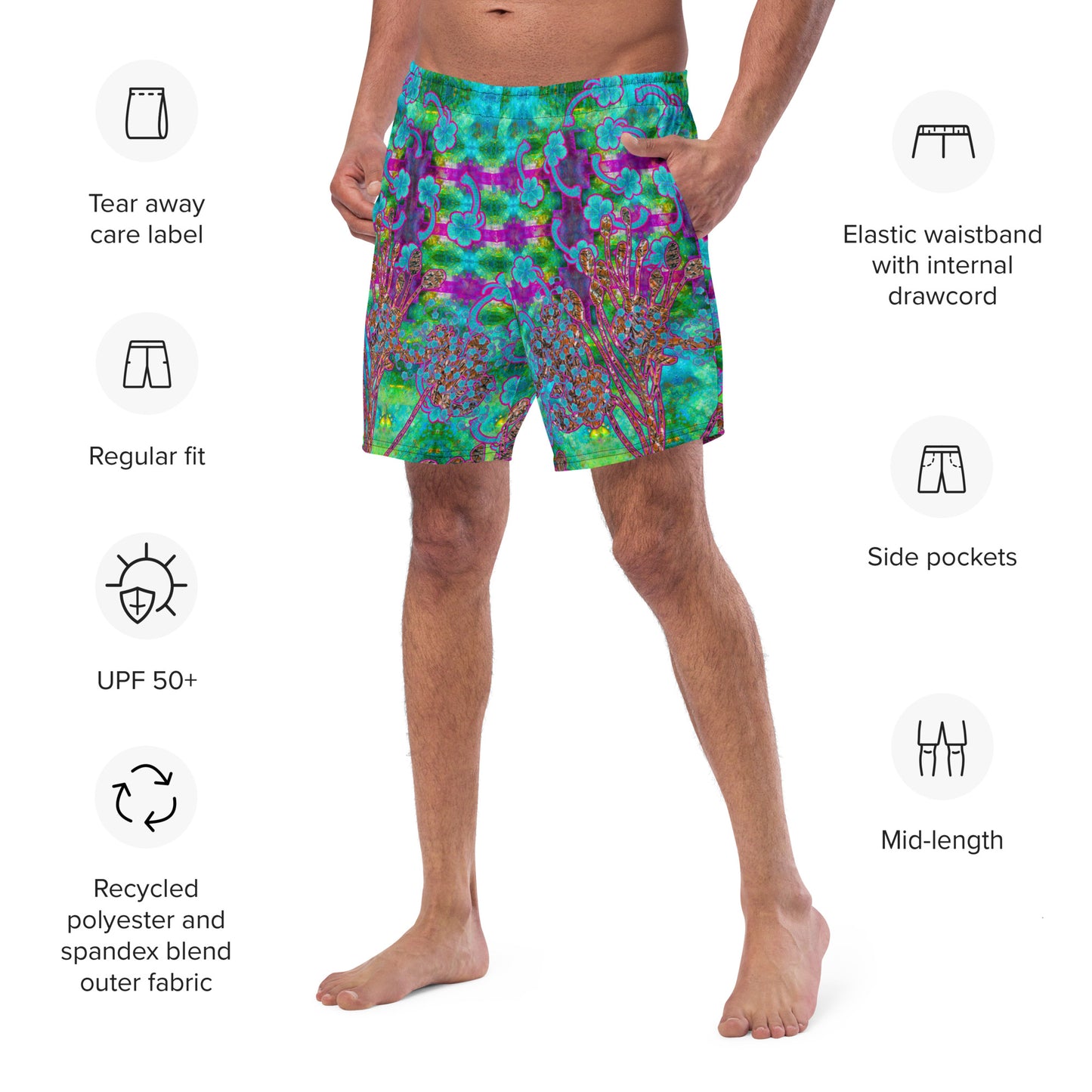 Swim Trunks (Virilis)(WindSong Flower) RJSTH@Fabric#11 RJSTHS2023 RJS