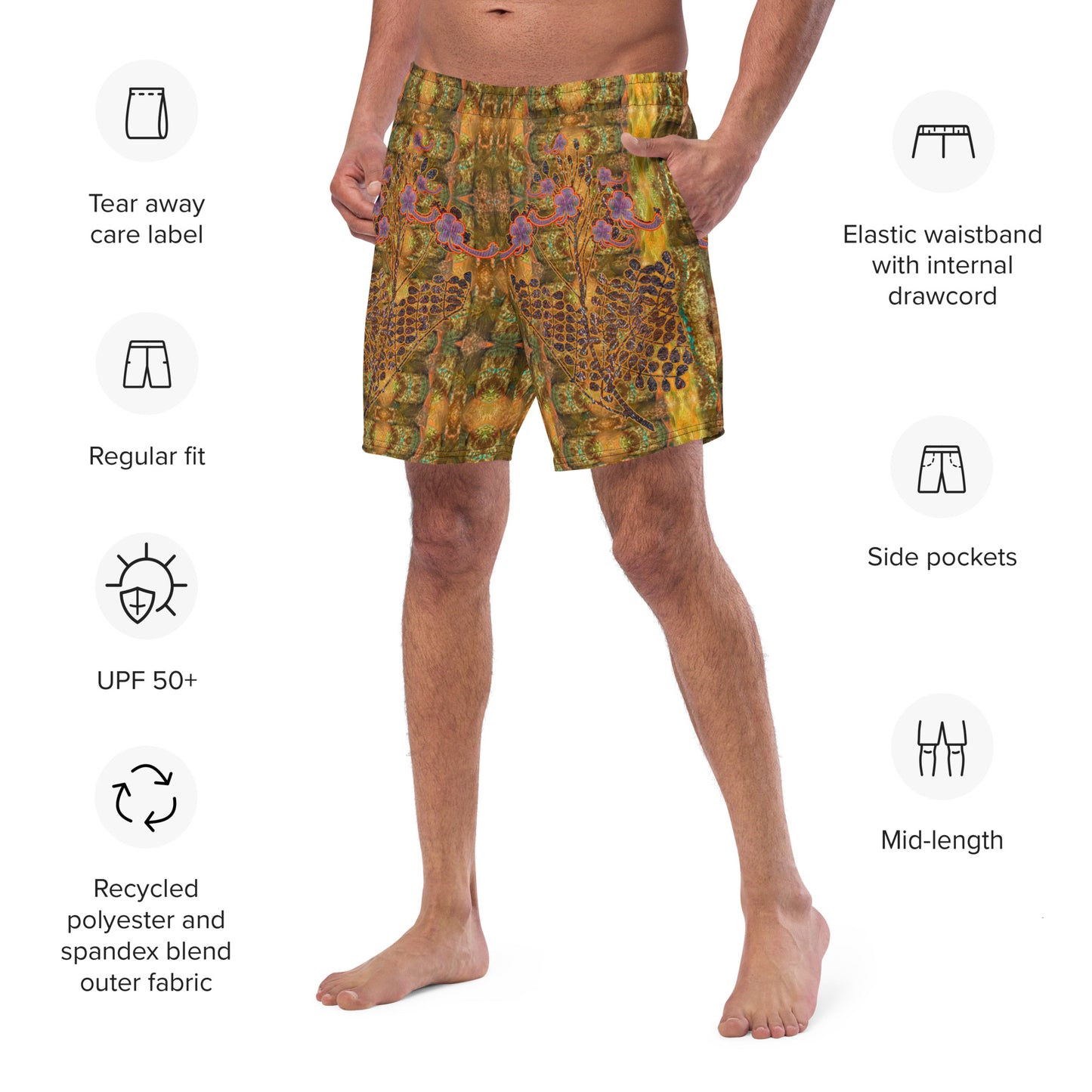 Swim Trunks (Virilis)(WindSong Flower) RJSTH@Fabric#6 RJSTHS2023 RJS