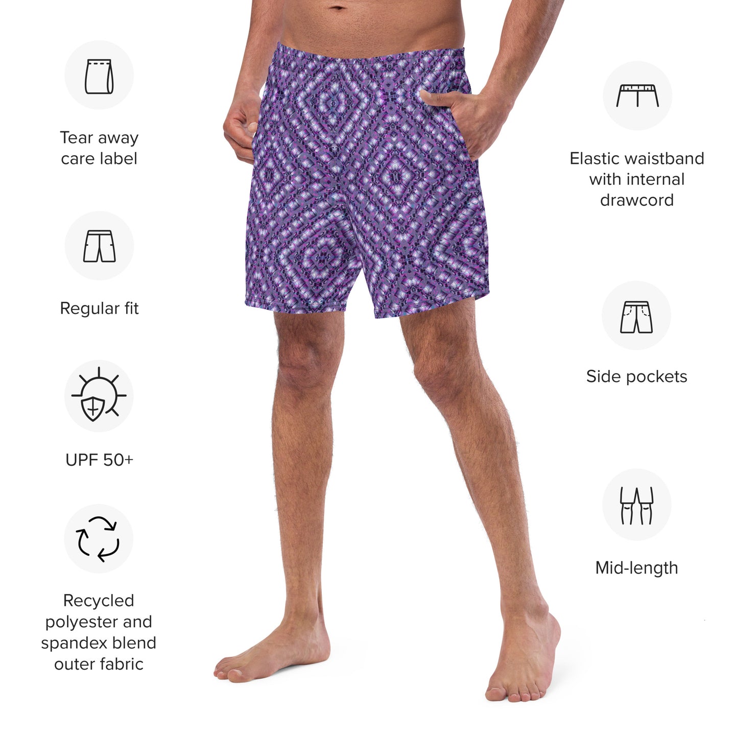 Swim Trunks (Virilis)(Sugar Stick Twirl {Elder Gift} Purple Logo@Alchemic) RJSTH@S2023 RJS