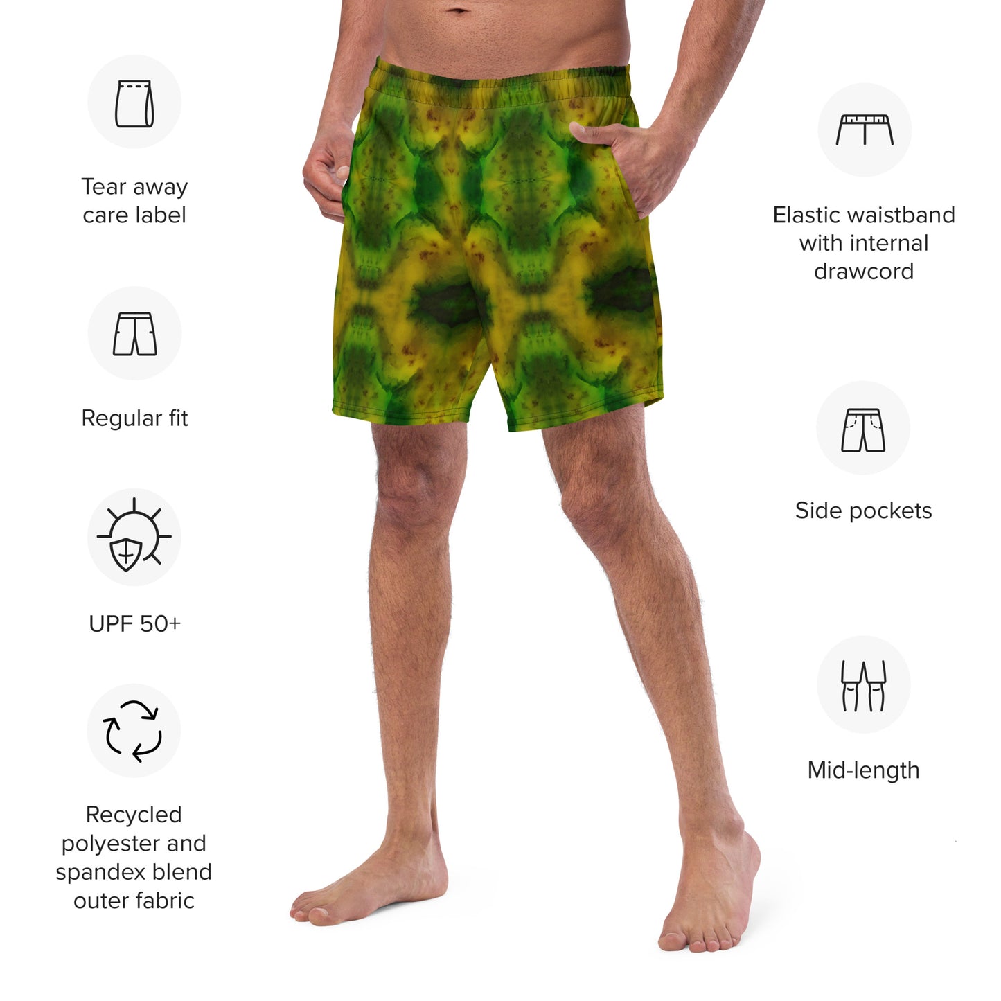 Swim Trunks (Virilis)(Purely Jade Light) RJSTHS2023 RJS