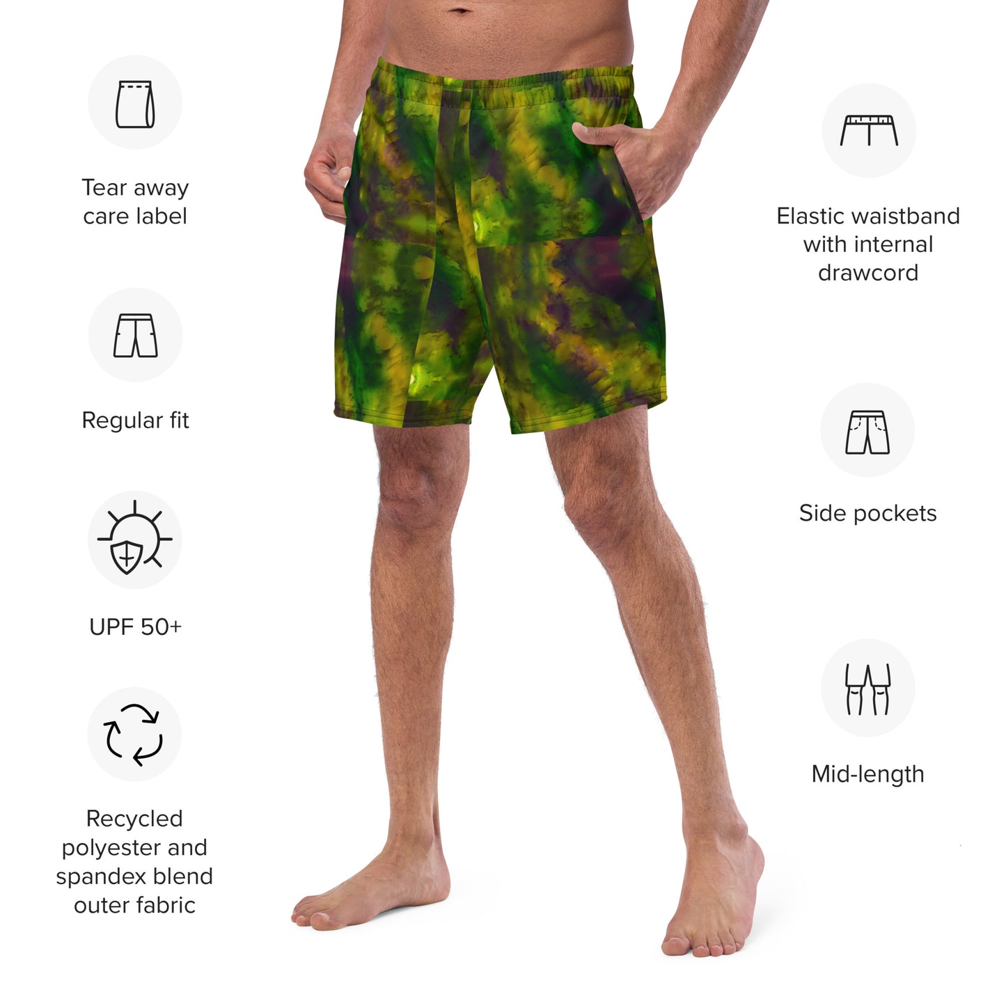 Swim Trunks (Virilis)(Purely Jade Light) RJSTHS2023 RJS