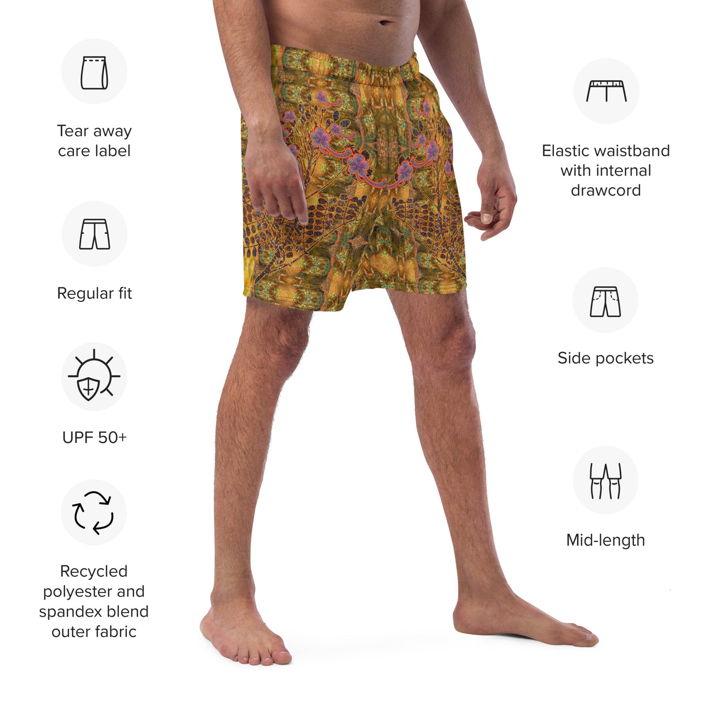 Swim Trunks (Virilis)(WindSong Flower) RJSTH@Fabric#6 RJSTHS2023 RJS