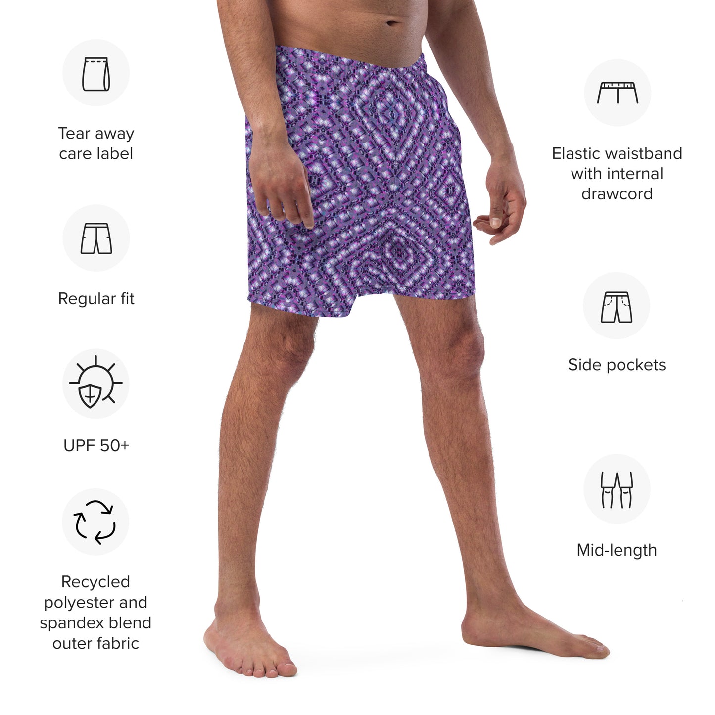 Swim Trunks (Virilis)(Sugar Stick Twirl {Elder Gift} Purple Logo@Alchemic) RJSTH@S2023 RJS