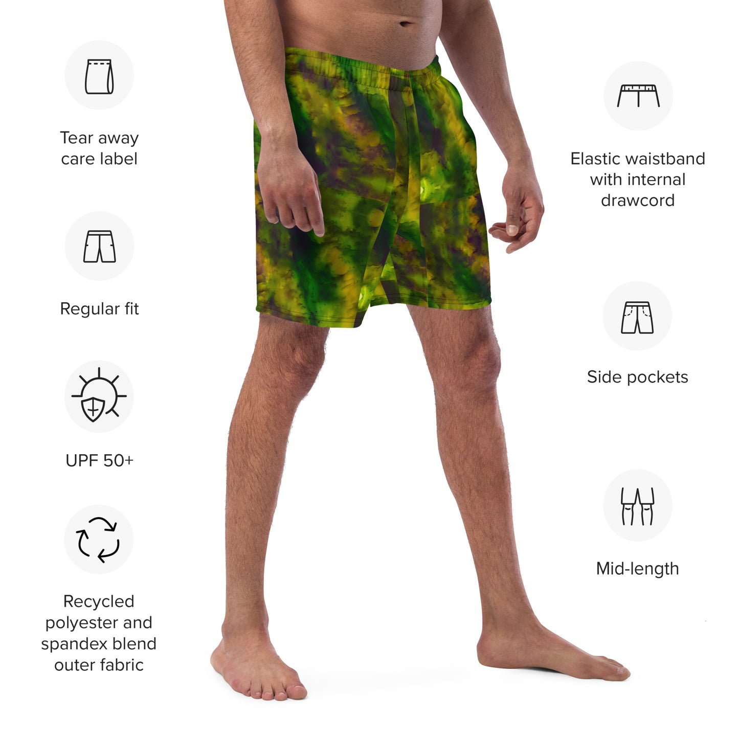 Swim Trunks (Virilis)(Purely Jade Light) RJSTHS2023 RJS