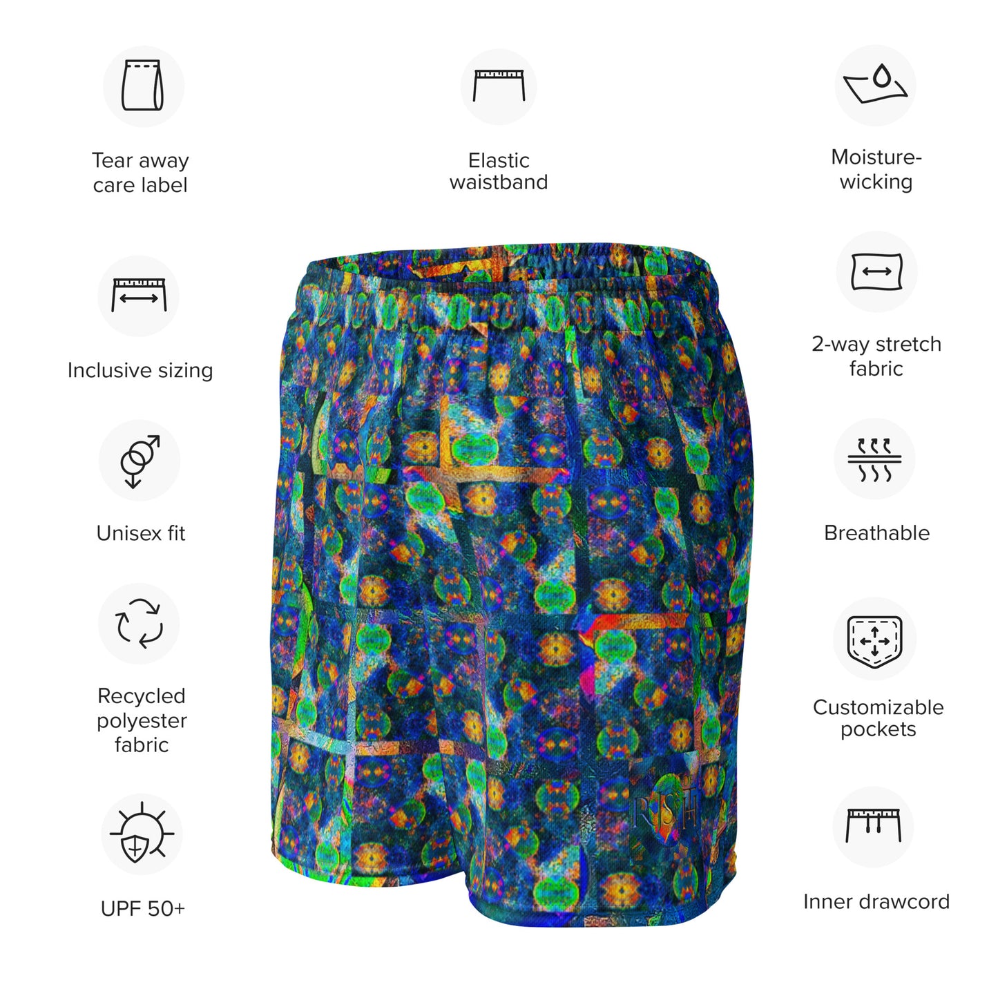 Mesh Shorts (Unisex)(Opal Skies Caeli Opali) RJSTHW2024 RJS