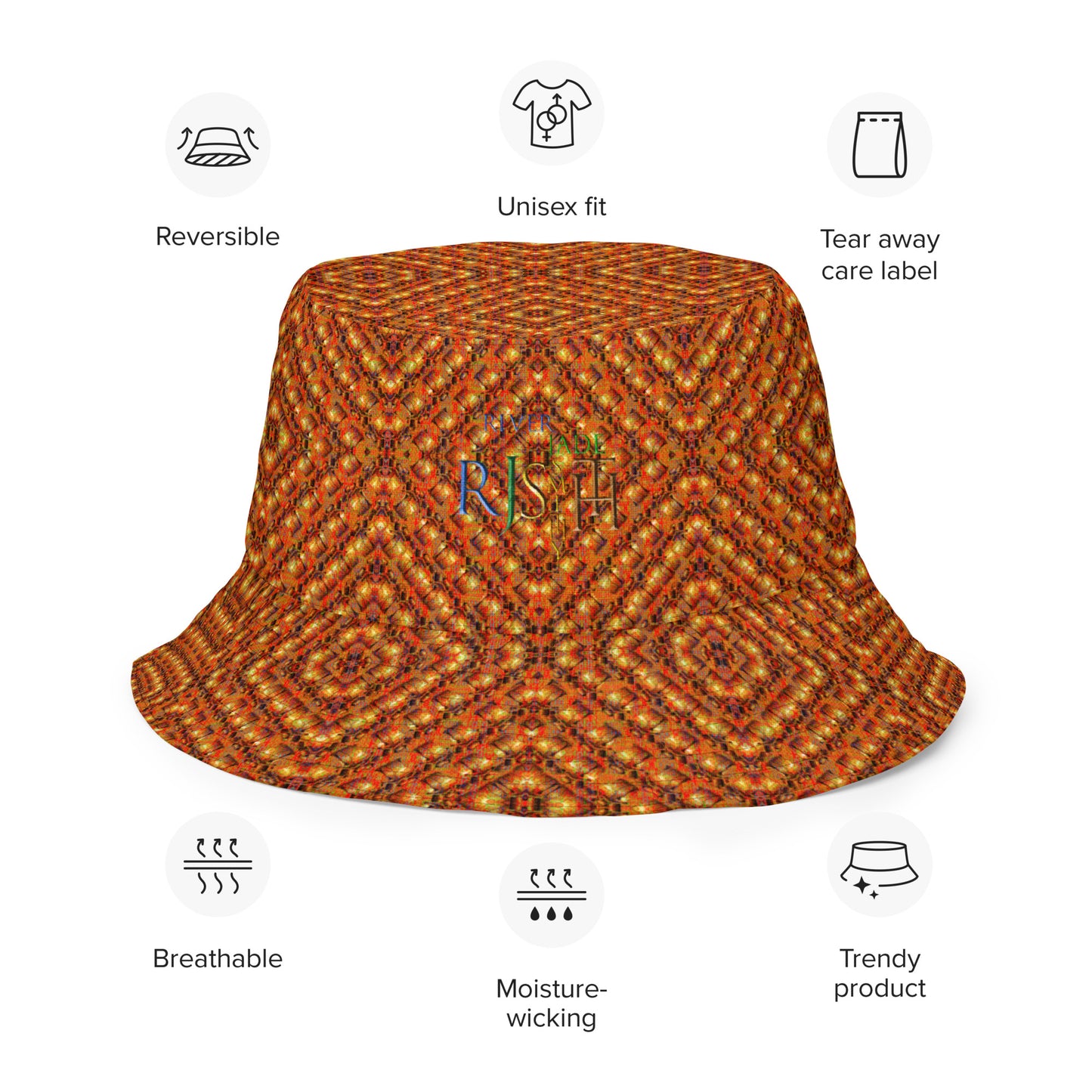 Bucket Hat (Sugar Stick Twirl (Elder Gift) Orange Logo) RJSTHs2024 RJS