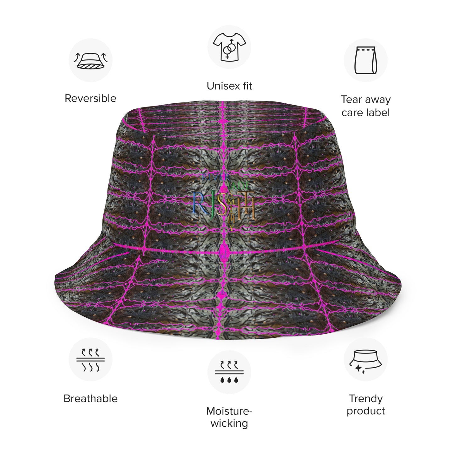 Bucket Hat (Tree Link Pink Logo) RJSTH@Fabric#9 RJSTHs2024 RJS