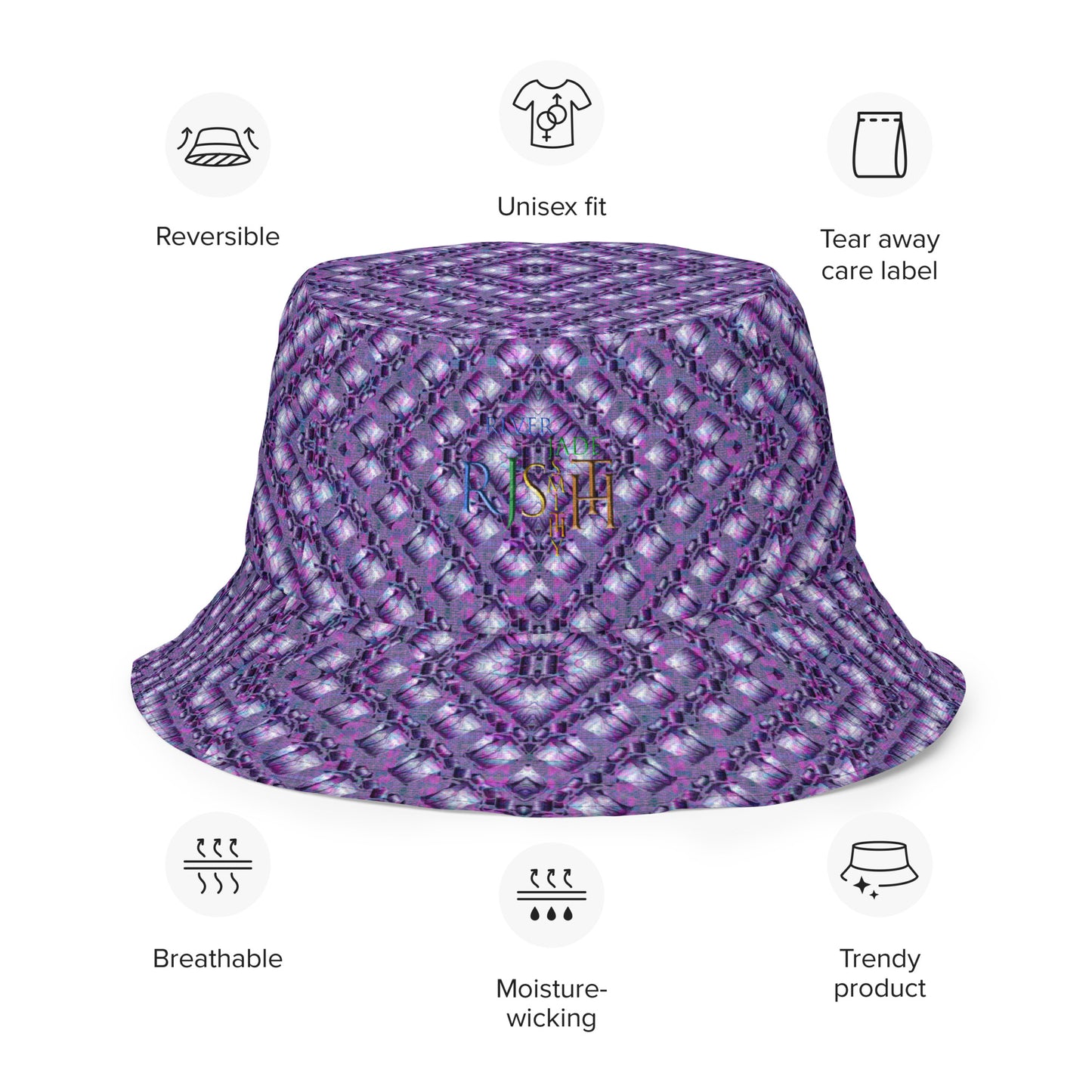 Bucket Hat (Sugar Stick Twirl (Elder Gift) Purple Logo) RJSTHs2024 RJS