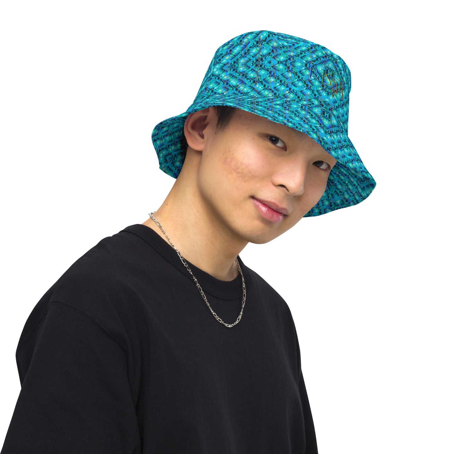 Bucket Hat (Sugar Stick Twirl (Elder Gift) Blue Logo) RJSTHs2024 RJS