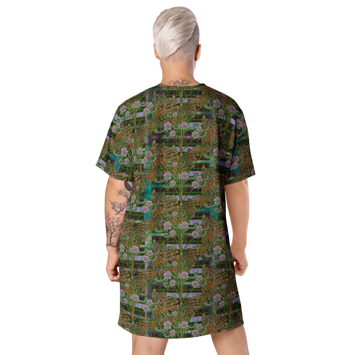 T-Shirt Tunic (Muliebris/Virilis)(Tree Link WindSong Flower) RJSTH@Fabric#4 RJSTHW2024 RJS