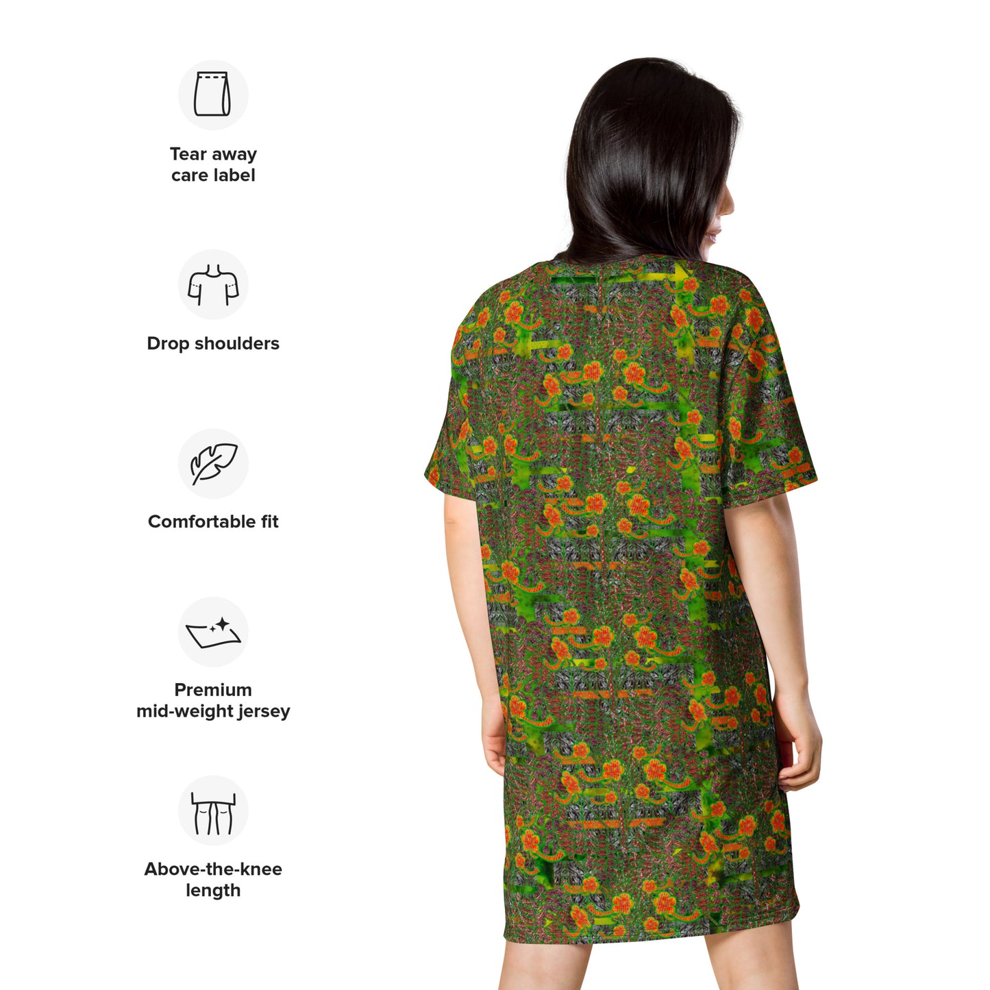 T-Shirt Tunic (Muliebris/Virilis)(Tree Link WindSong Flower) RJSTH@Fabric#3 RJSTHW2024 RJS