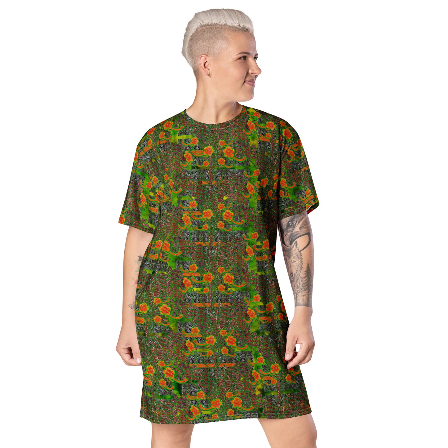 T-Shirt Tunic (Muliebris/Virilis)(Tree Link WindSong Flower) RJSTH@Fabric#3 RJSTHW2024 RJS