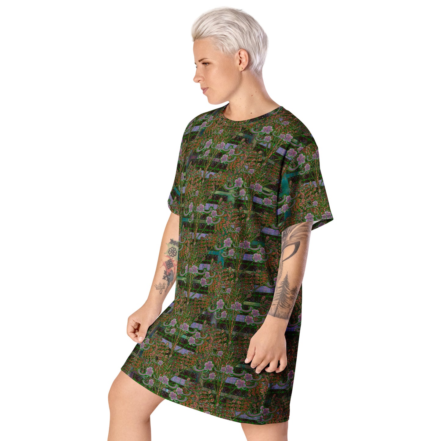 T-Shirt Tunic (Muliebris/Virilis)(Tree Link WindSong Flower) RJSTH@Fabric#4 RJSTHW2024 RJS