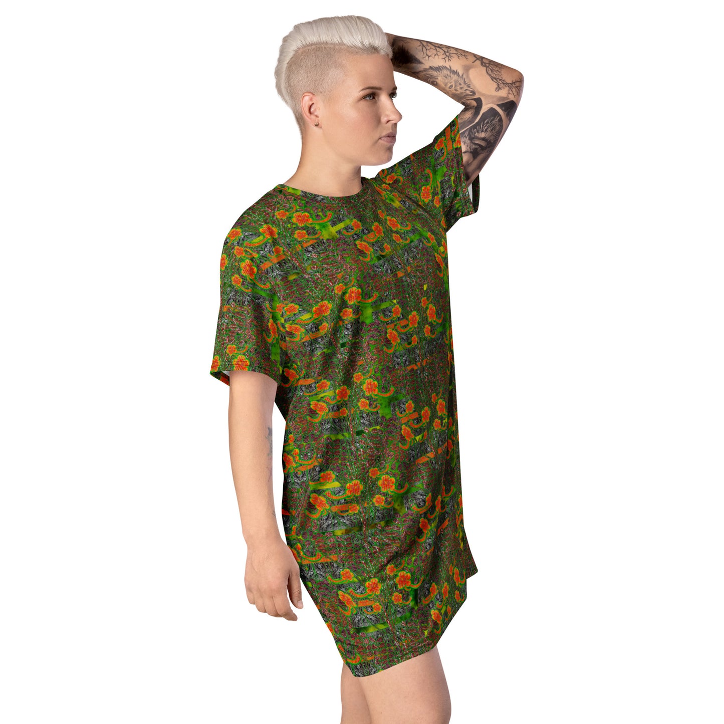 T-Shirt Tunic (Muliebris/Virilis)(Tree Link WindSong Flower) RJSTH@Fabric#3 RJSTHW2024 RJS